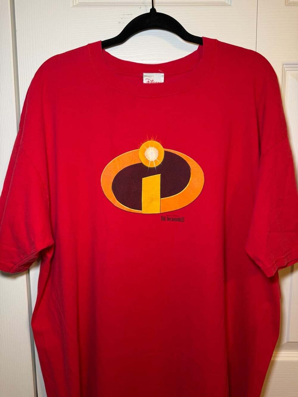 Disney Store The Incredibles Logo T-Shirt Size 2XL Red Movie Promo